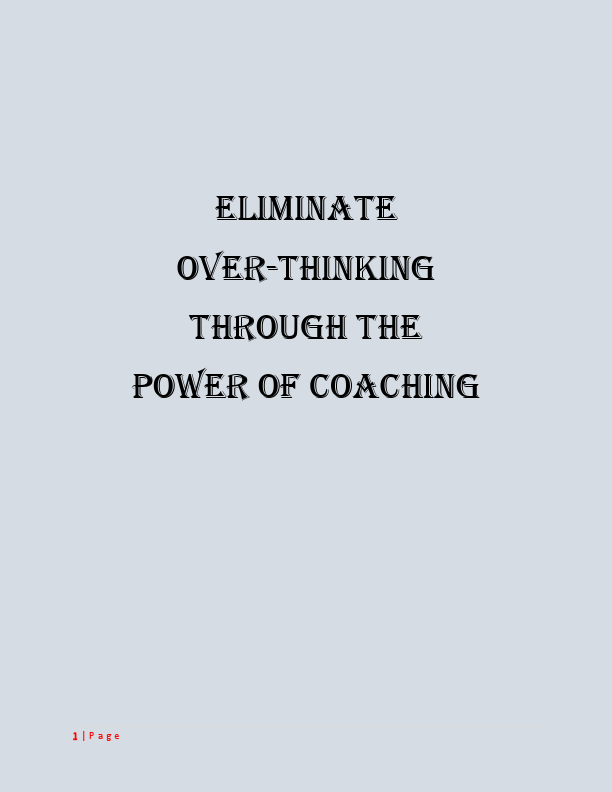 Eliminate Over-thinking.pdf