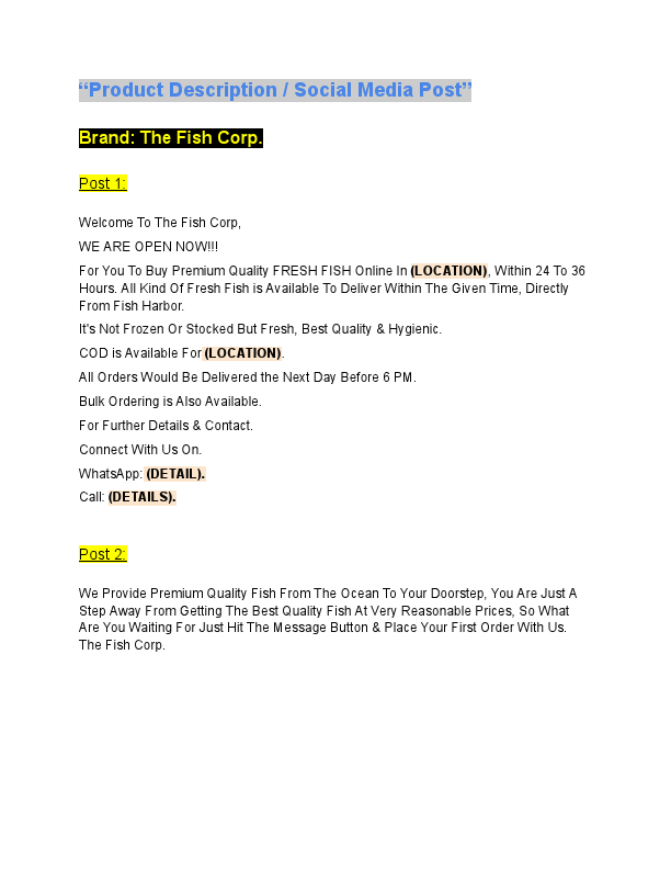 facebook ad copy , Fish Corp,.pdf