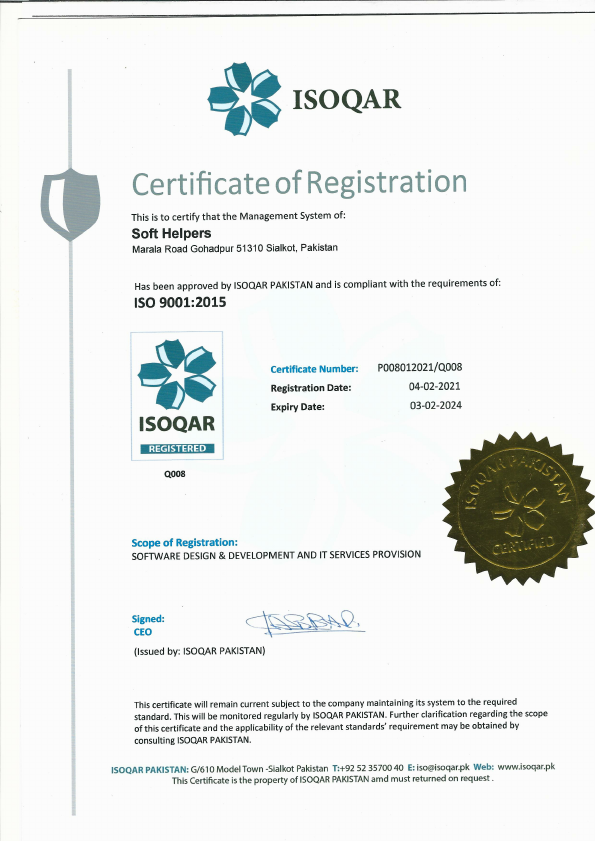 SoftHelpers Certifications ISO 9001_2015  ISO 14001_2015 & 45001_2018.pdf