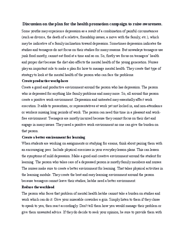 Discussion on the plan for the health promotion campaign to raise awareness.pdf