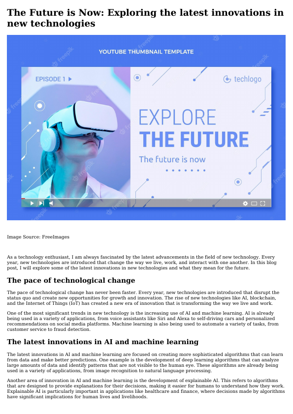 L'avenir, c'est maintenant Explorer les dernières innovations en matière de nouvelles technologies.pdf