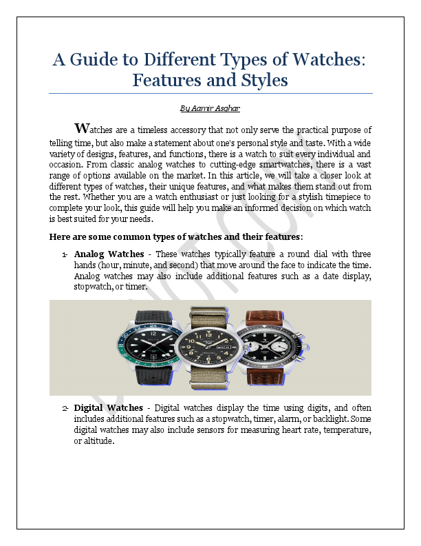 A Guide to Different Types of Watches.pdf