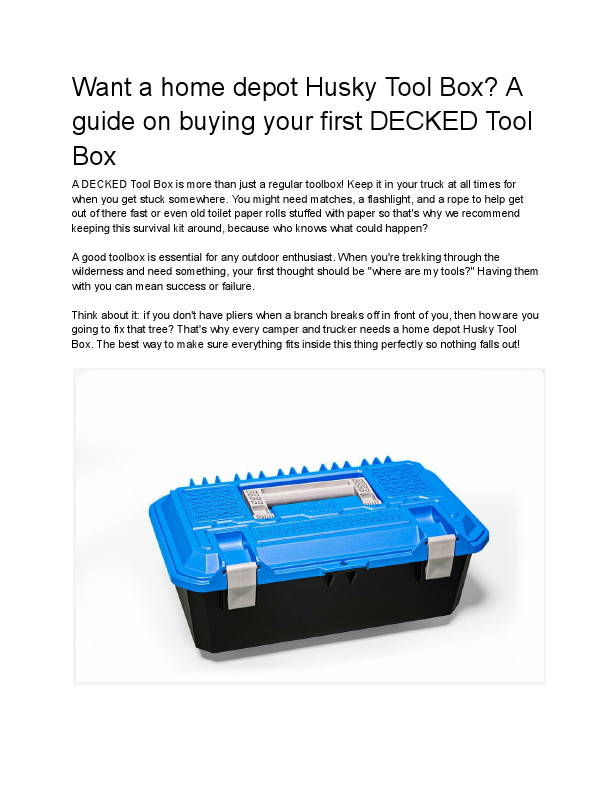 home depot husky tool box.pdf