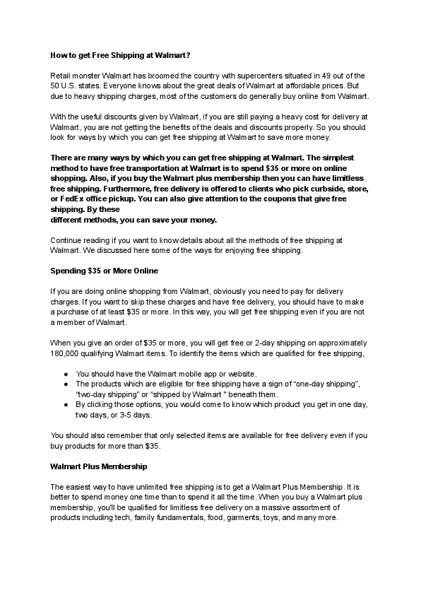 How to get Free Shipping at Walmart.pdf