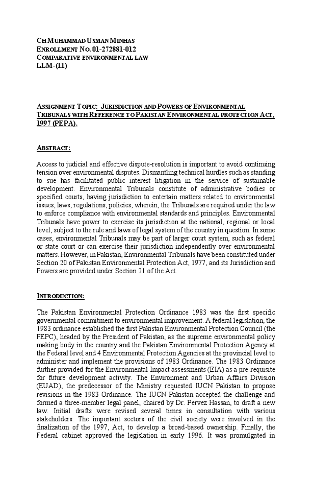 Enviormental law Assignment..pdf