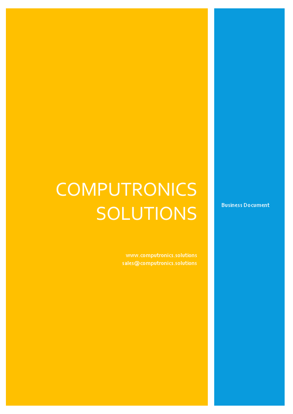 Computronics Solutions profile.pdf