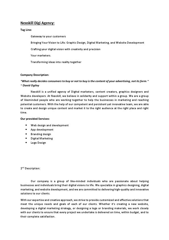 1. Taglines and Company Description.pdf