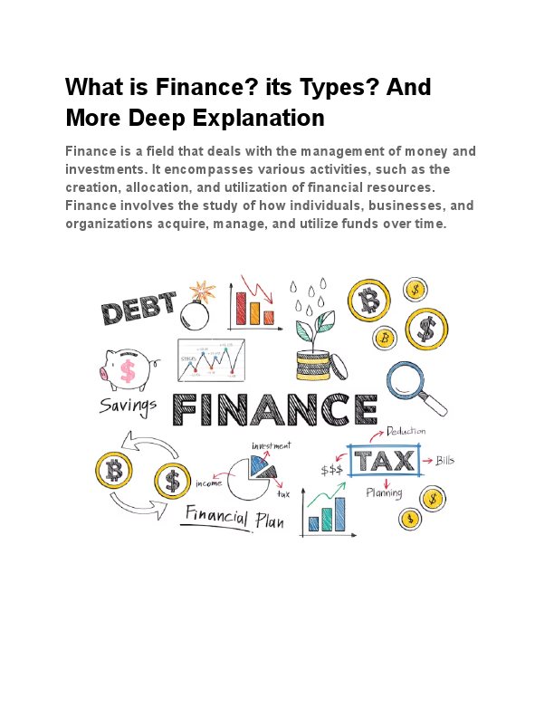 What is Finance - its Types- And More Deep Explanation.pdf
