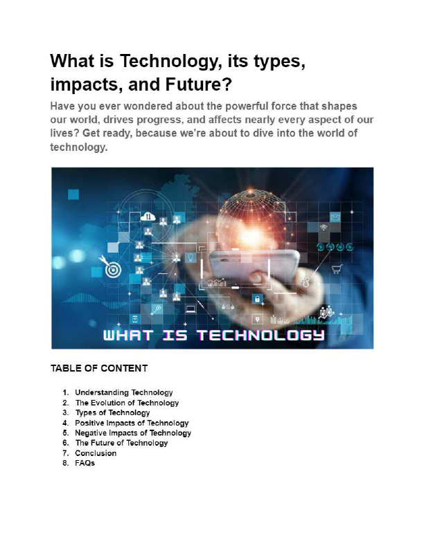 What is Technology, its types, impacts, and Future-_1_11zon.pdf