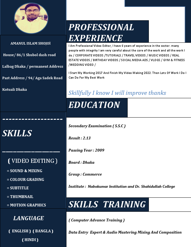 Amanul Islam Shojol CV RESUME 2.pdf