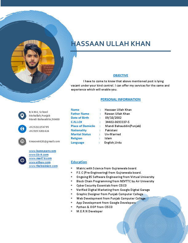 HASSAAN ULLAH KHAN CV N11.pdf