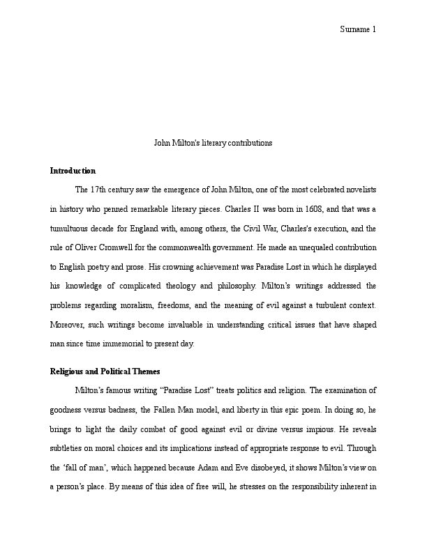 John Milton's literary contributions.pdf