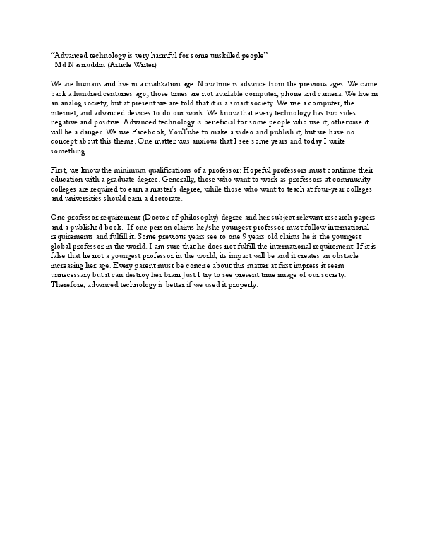 Advanced technology is very harmful for some unskilled people.pdf