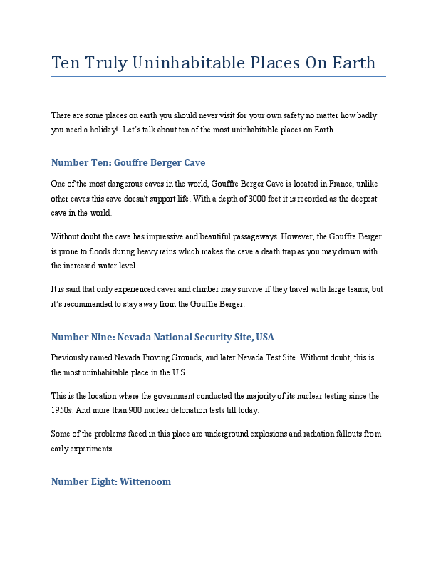 Script- 10 Truly Uninhabitable Places On Earth.pdf