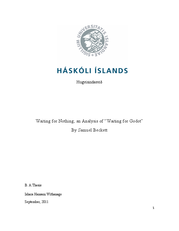 B.A Thesis - Waiting for Godot.pdf