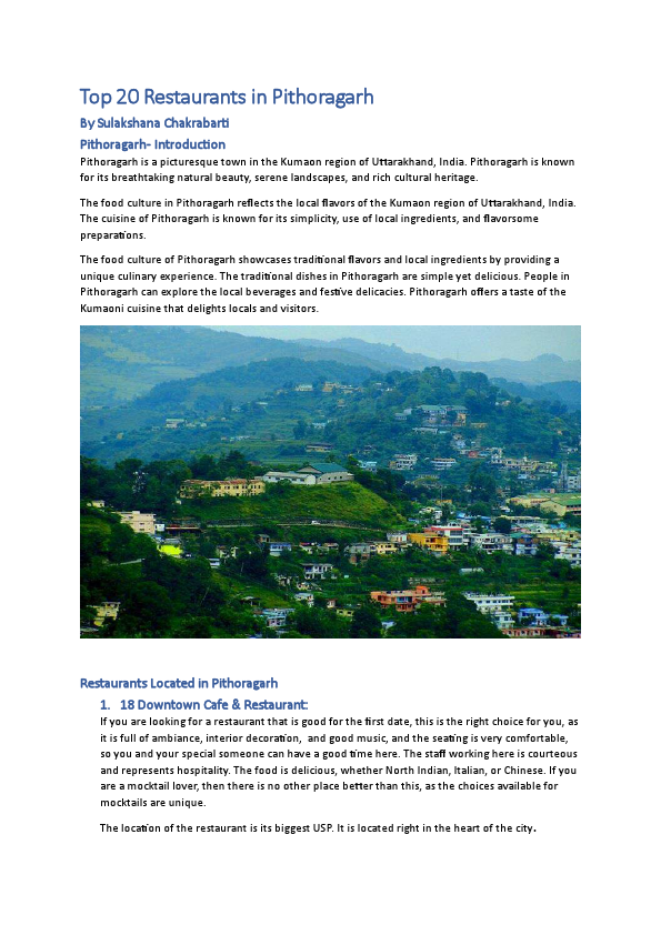 Top 20 Restaurants in Pithoragarh_compressed.pdf