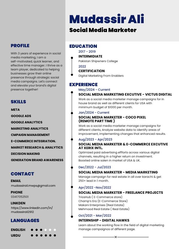 Mudassir Ali's Social Media Marketer Resume.pdf