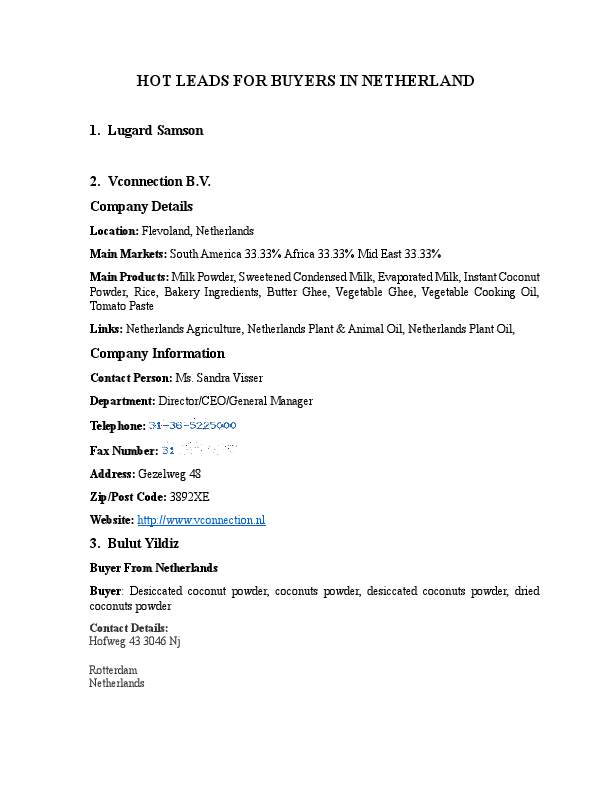 HOT LEADS FOR BUYERS IN NETHERLAND.pdf