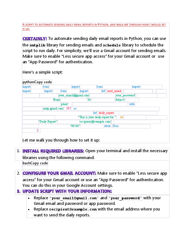 A script to automate sending daily email reports in Python.pdf