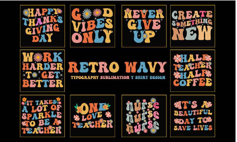 groovy retro wavy typography sublimation t shirt design.pdf