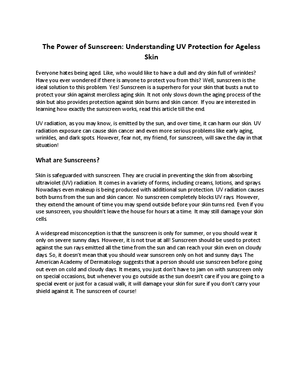 The Power of Sunscreen.pdf