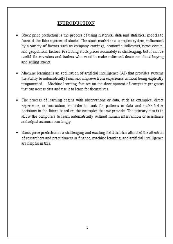 stock market price prediction using machine learning synopsis.pdf