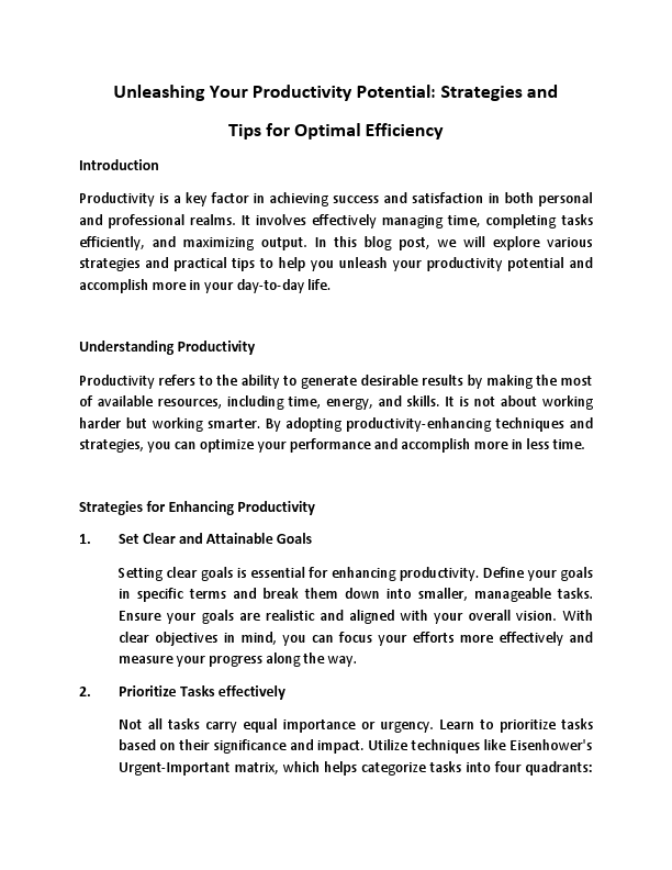 Unleashing Your Productivity Potential.pdf