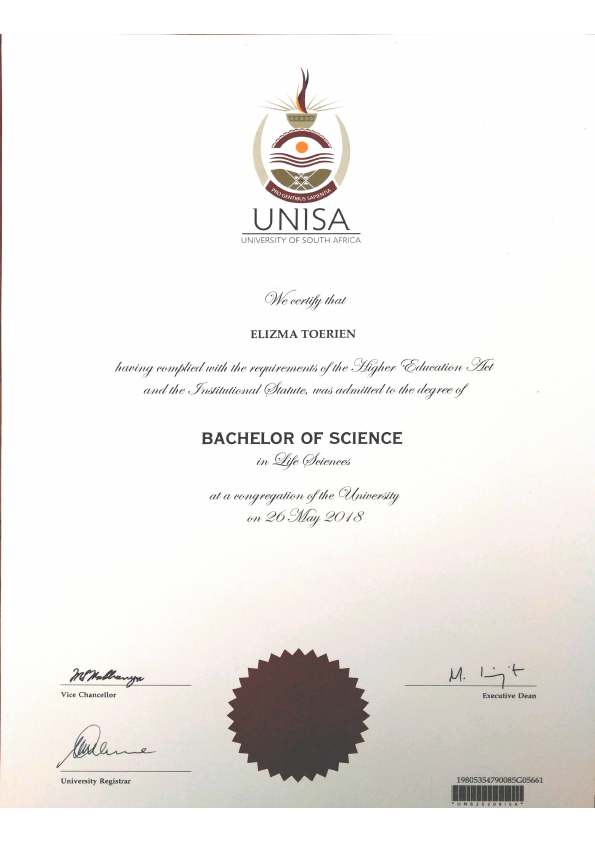 Elizma Toerien Bachelors of Science in Life Science Microbiology and biochemistry.pdf