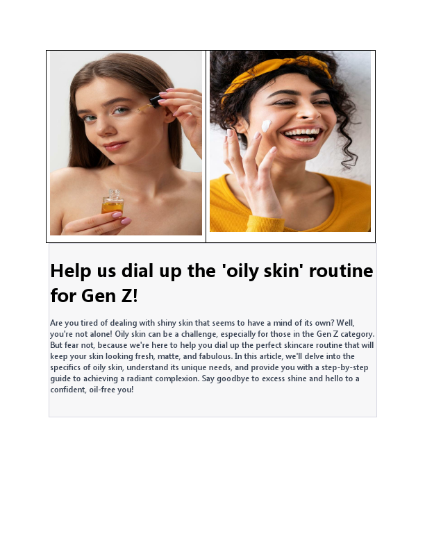 dial up the 'oily skin' routine for Gen Z.pdf