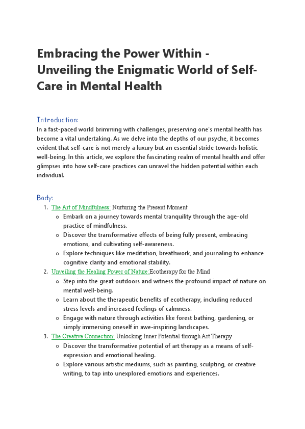 Embracing the Power Within - Unveiling the Enigmatic World of Self-Care in Mental Health_by John Oluwole.pdf