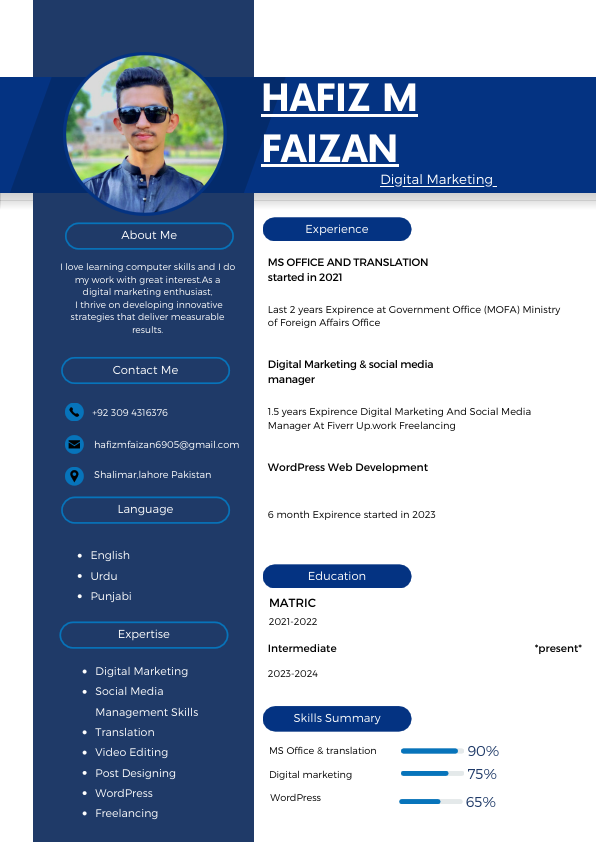 Aboout Me Faizan CV.pdf