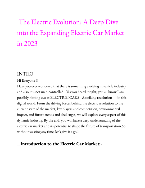 The Electric Evolution_ A Deep Dive into the Expanding Electric Car Market in 2023 (1).pdf