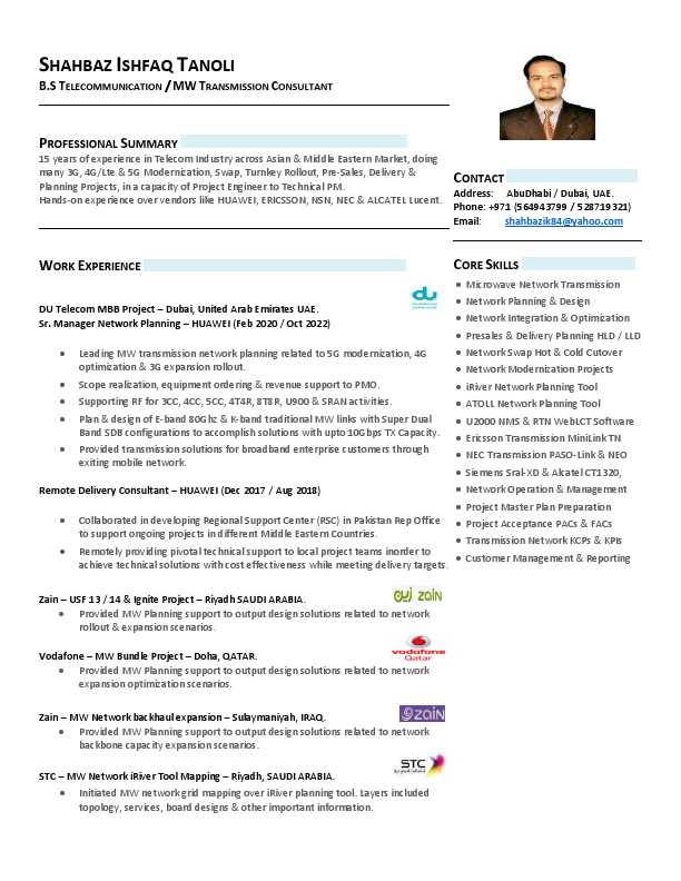 CV  Shahbaz  Tanoli ( MW Telecom Conusltant ).pdf