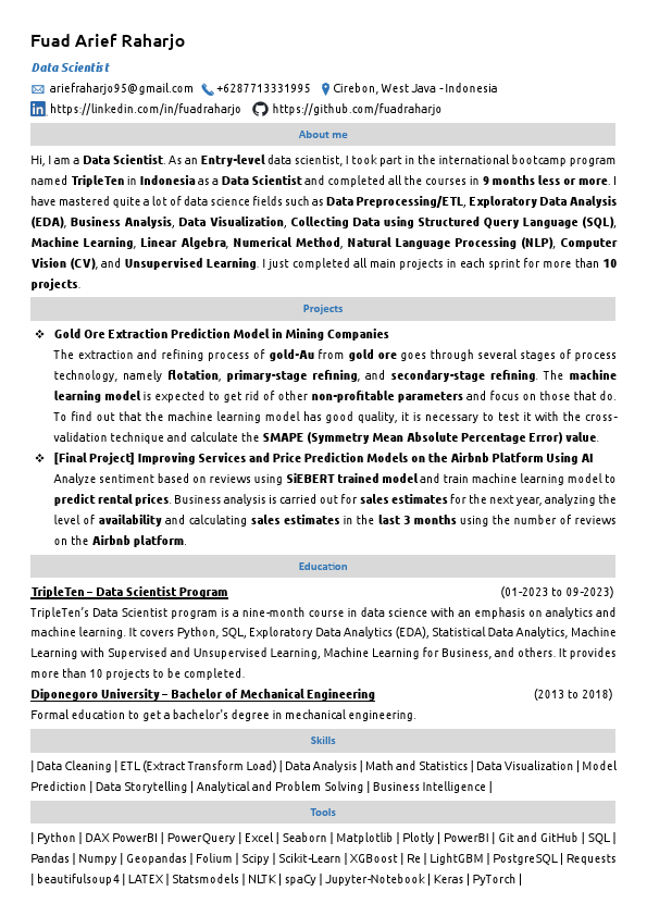 Simple Resume as Data Scientist - Fuad.pdf