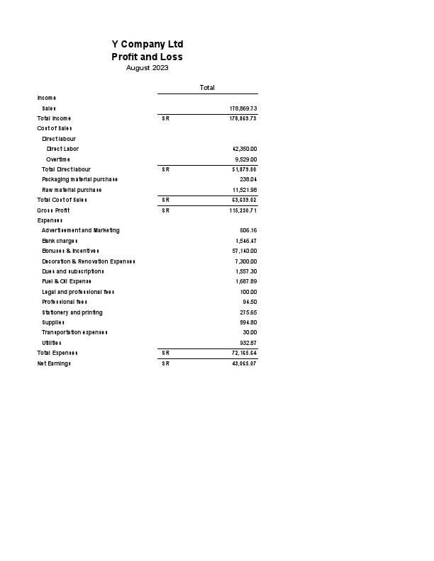 Profit & Loss for the month of August 2023.pdf
