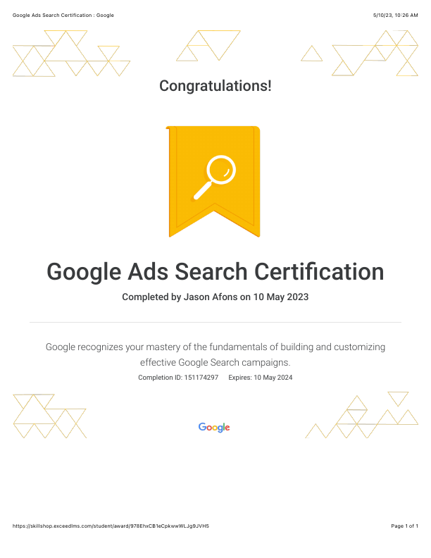 Google Ads Search Certification : Google copy.pdf