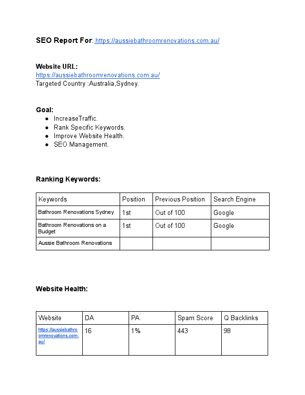 SEO project summary for https___aussiebathroomrenovations.com.au_.pdf