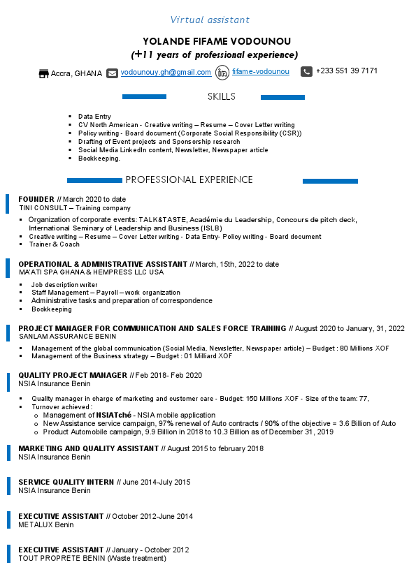 CV freelance Yolande Fifame VODOUNOU.pdf