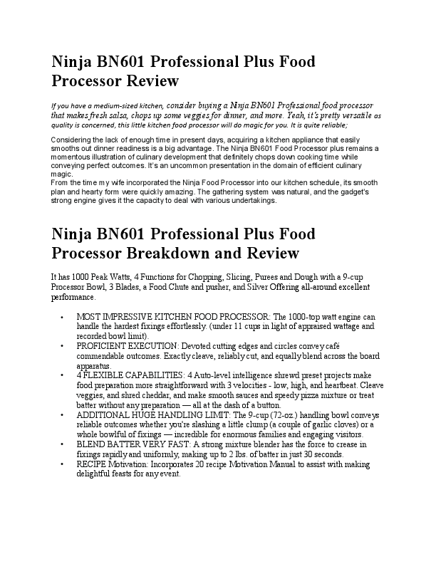 Ninja Professional Food Processor Review.pdf