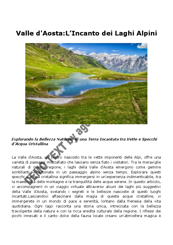 Valle d'Aosta, l'Incanto dei Laghi Alpini DEMO TEXT.pdf