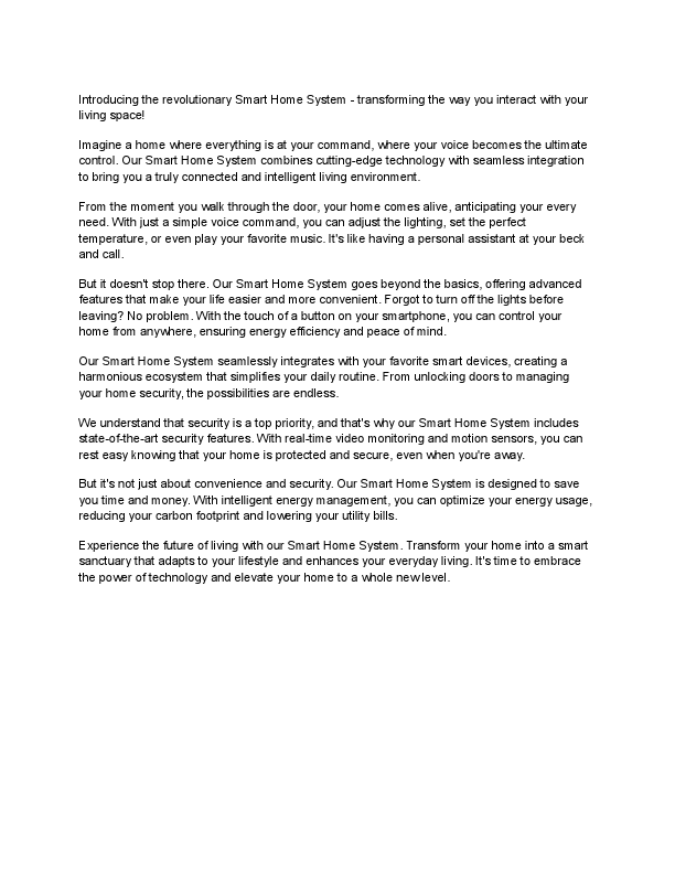 Copywriting content- Smart Home System.pdf
