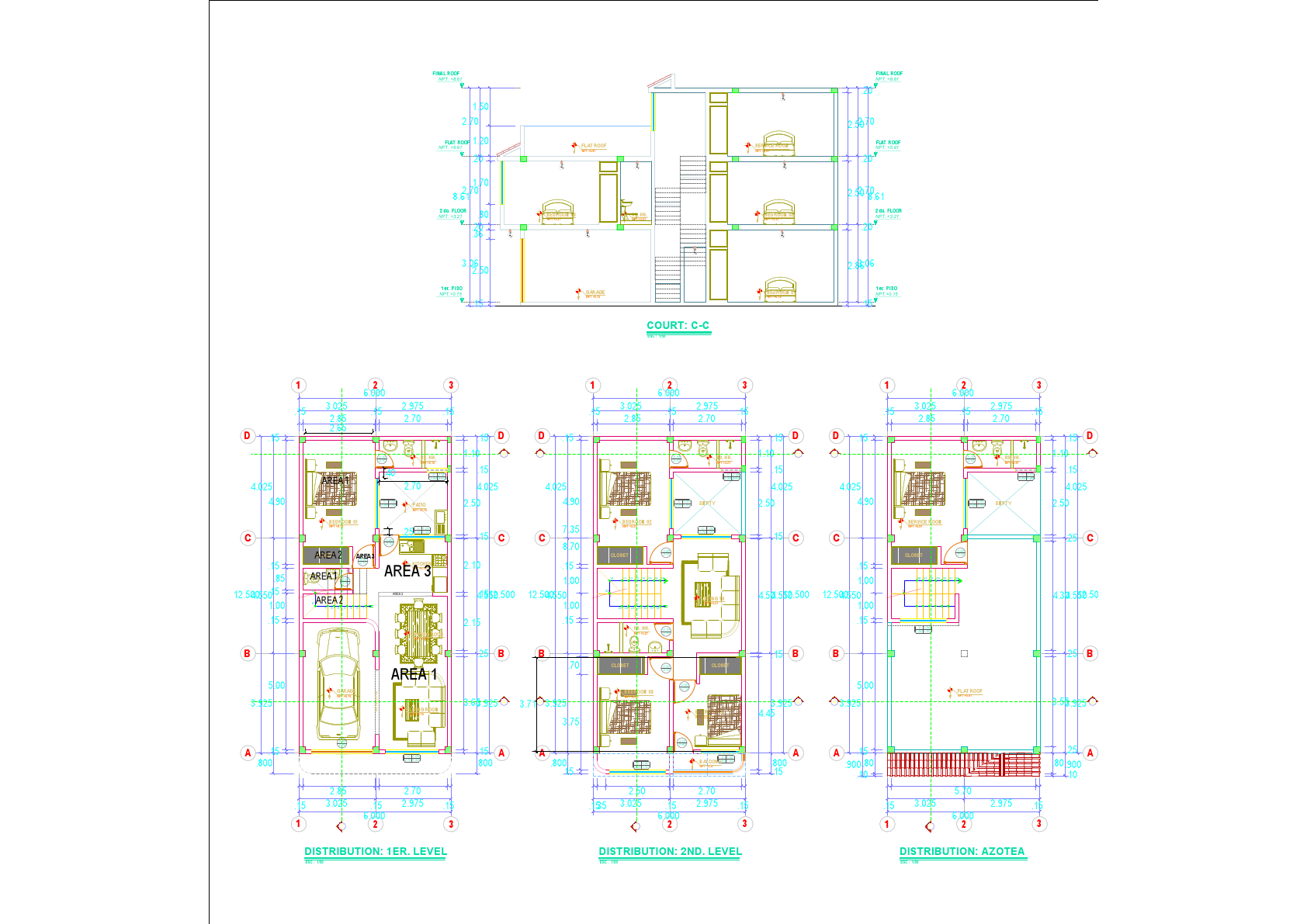 3-Story House a Complete Project [DWG]-Model.pdf