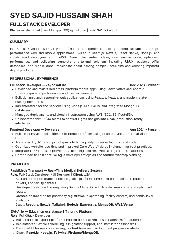 Syed Sajid Resume 2025.pdf