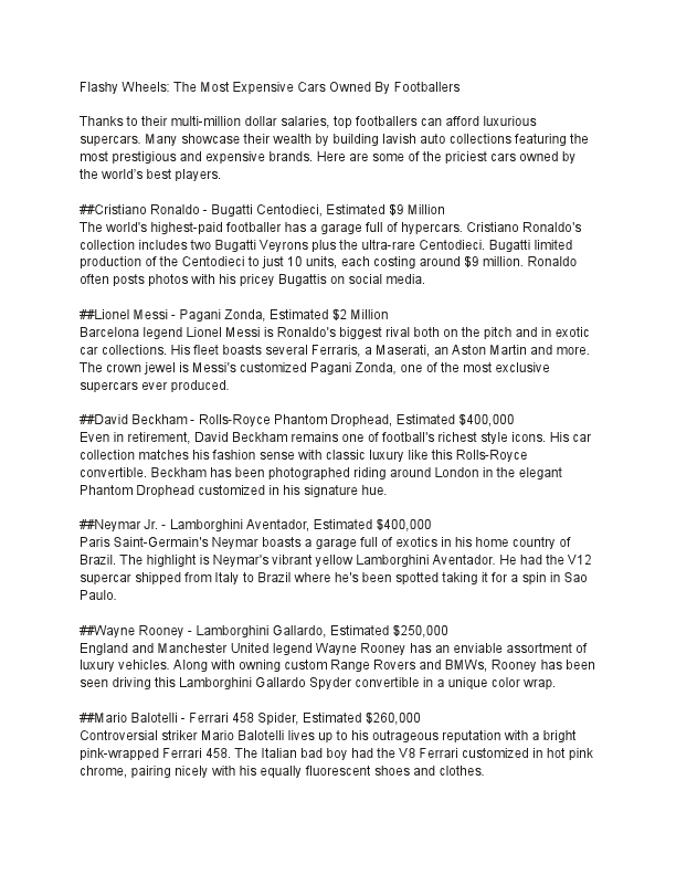 Flashy Wheels- The Most Expensive Cars Owned By Footballers.pdf