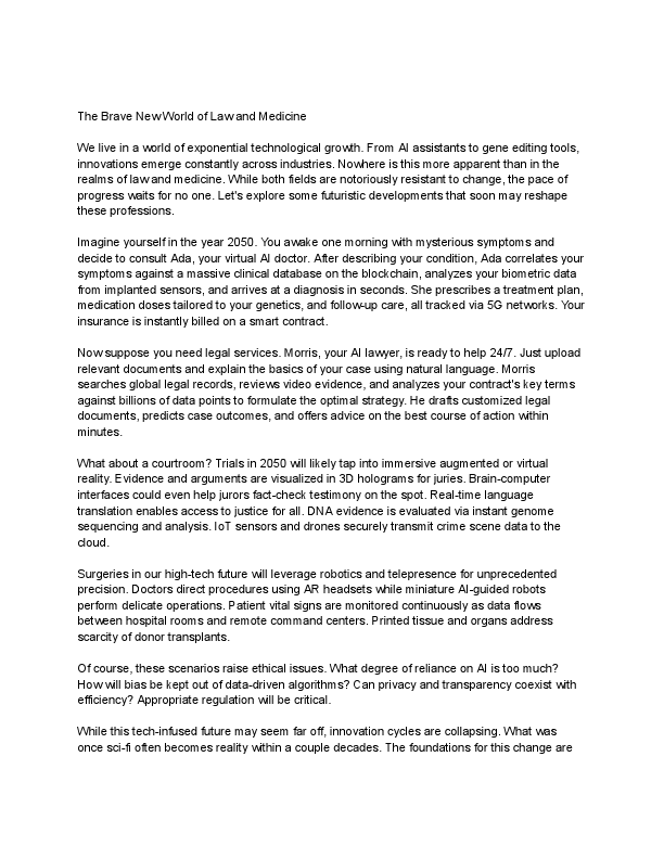 The Brave New World of Law and Medicine.pdf