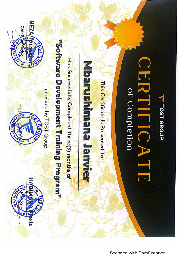 Janvier TOST Certificate.pdf