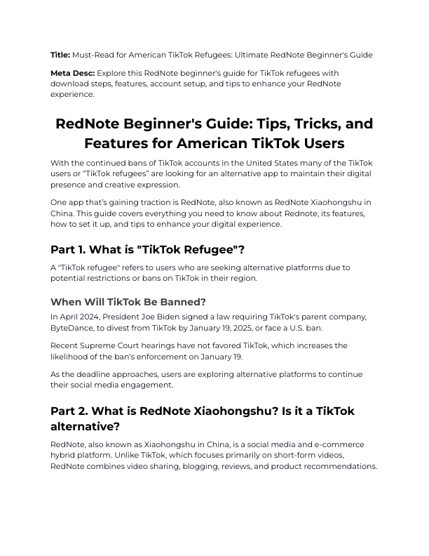Title_ Must-Read for American TikTok Refugees_ Ultimate RedNote Beginner's Guide.pdf