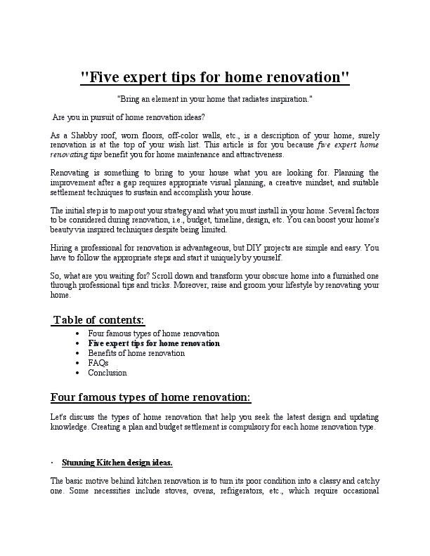 Five expert tips for home renovation.pdf