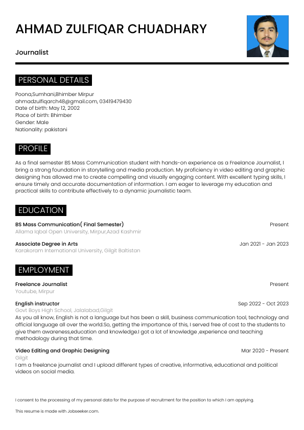 Resume Ahmad Zulfiqar Chuadhary.pdf