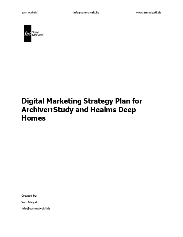 Digital Marketing Strategy Plan for Archiverr Study and Healms Deep Homes.pdf